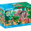 PLAYMOBIL Dinos Familia de Triceratops- Playmobil