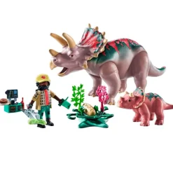 PLAYMOBIL Dinos Familia de Triceratops- Playmobil