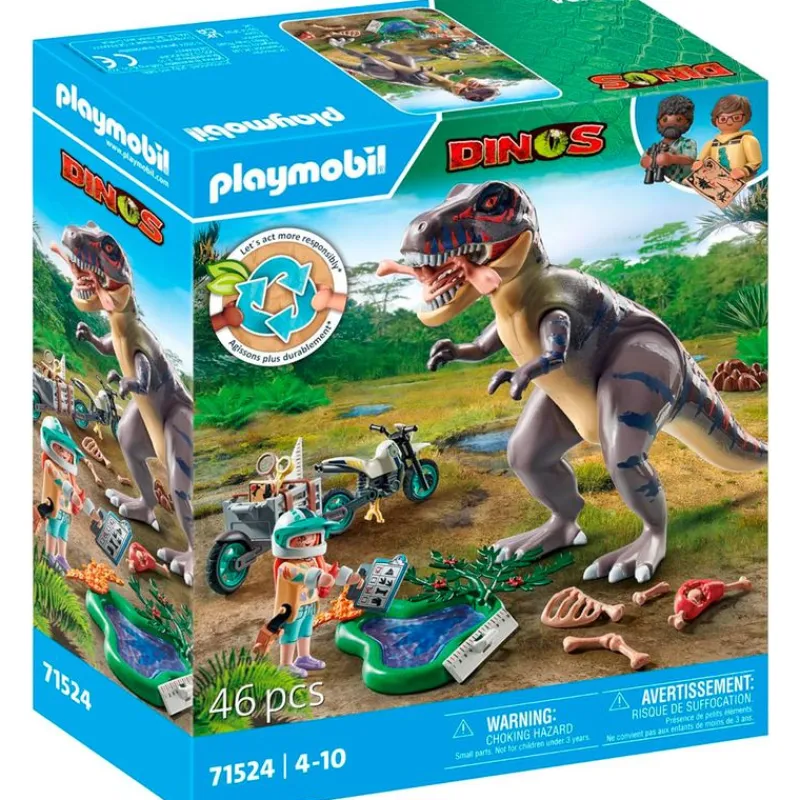 PLAYMOBIL Dinos T-Rex y Rastreador- Playmobil