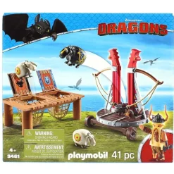 PLAYMOBIL Dragons Bocón con Lanzadera de Ovejas- Playmobil
