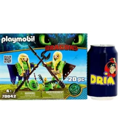 PLAYMOBIL Dragons Chusco, Brusca y traje volador- Playmobil