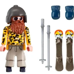 PLAYMOBIL Family Fun Esquiador con Snowblades- Playmobil