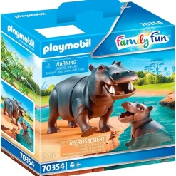 PLAYMOBIL Playmobil|Family Fun Hipopótamo con Bebé