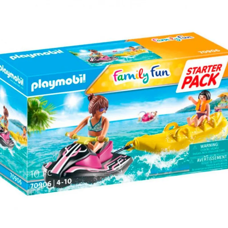 PLAYMOBIL Playmobil|Family Fun Moto Agua con Bote Banana