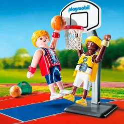 PLAYMOBIL Playmobil|Huevo Azul Jugadores de Baloncesto