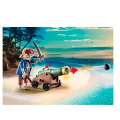 PLAYMOBIL Isla del Tersoro Esqueleto y Cañón- Playmobil