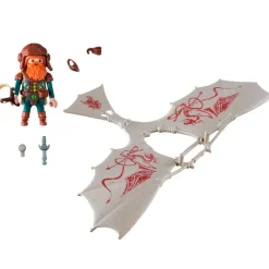 PLAYMOBIL Playmobil|Knights Gnomo con Máquina Voladora