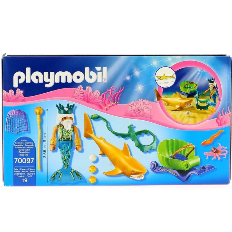 PLAYMOBIL Playmobil|Magic Rey del Mar con Carruaje Tiburón