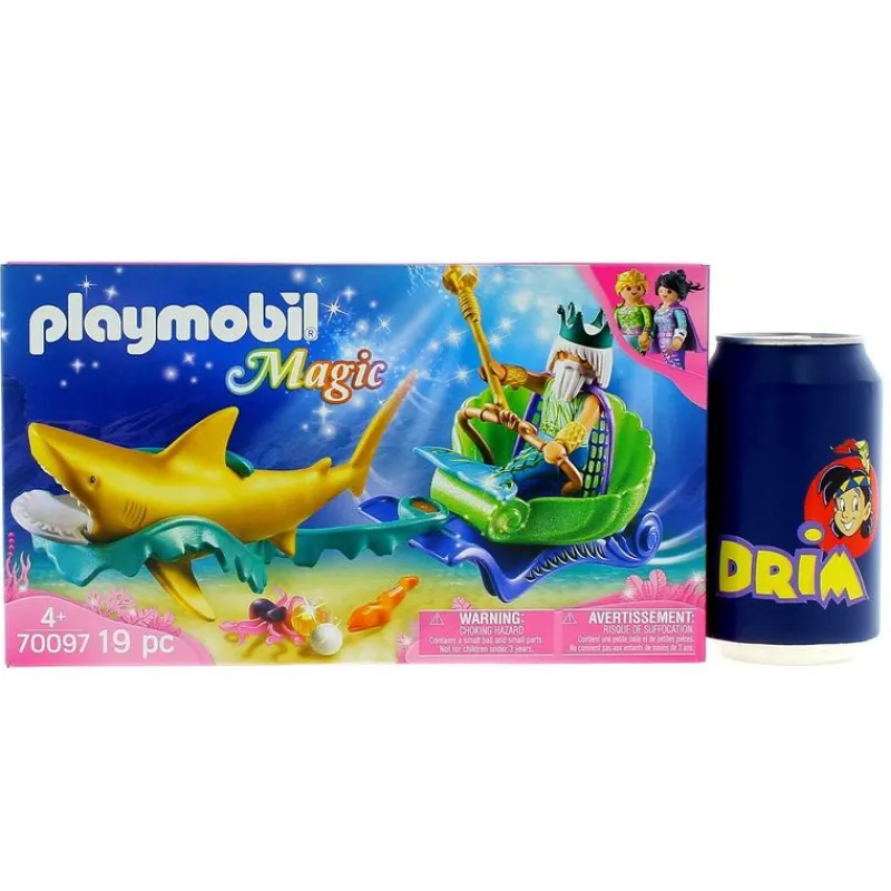 PLAYMOBIL Playmobil|Magic Rey del Mar con Carruaje Tiburón