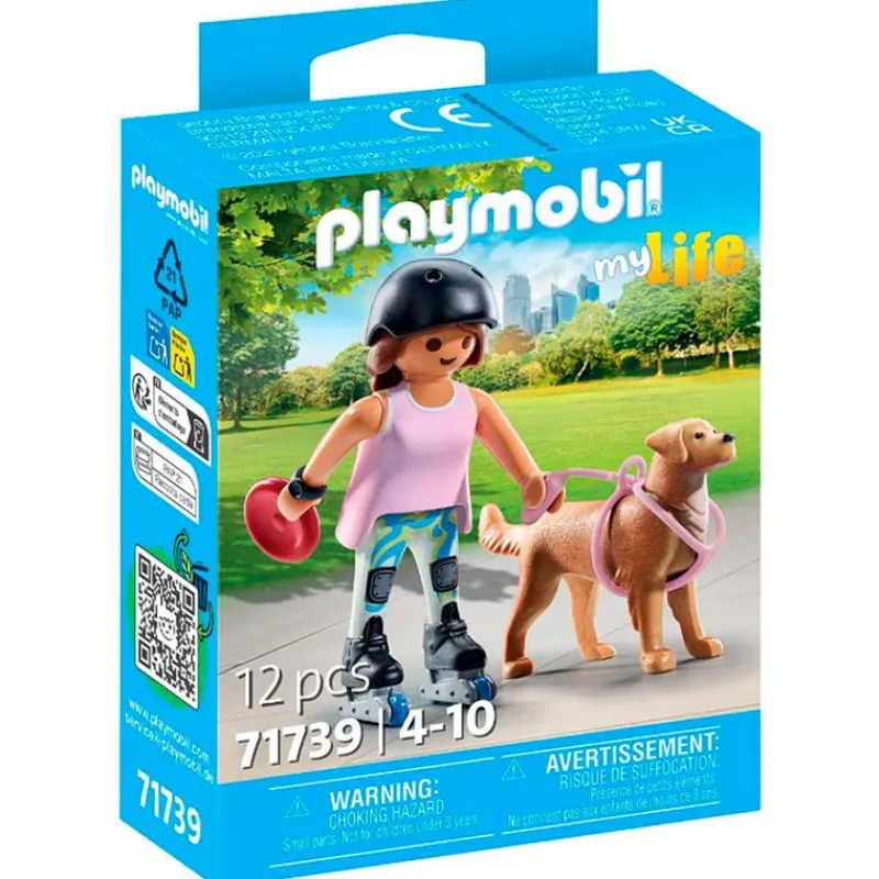 PLAYMOBIL Playmobil|My Life Patinadora con Retriever