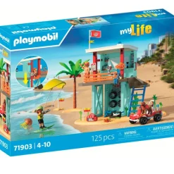 PLAYMOBIL My Life Torre Vigilancia con Coche Playa- Playmobil