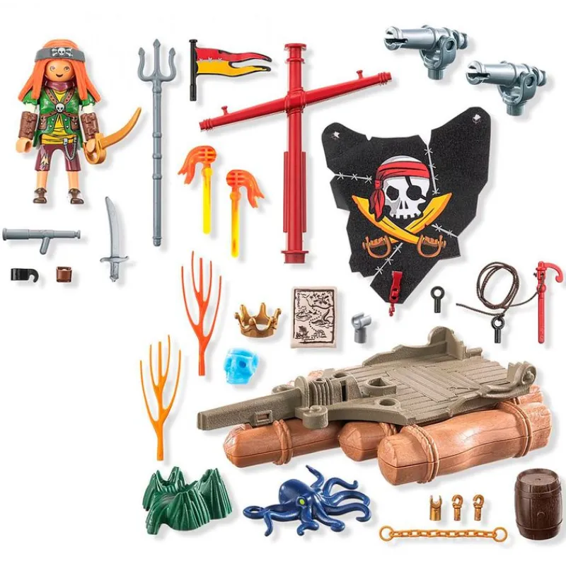 PLAYMOBIL Playmobil|Pirates Bote Pirata con Tesoro