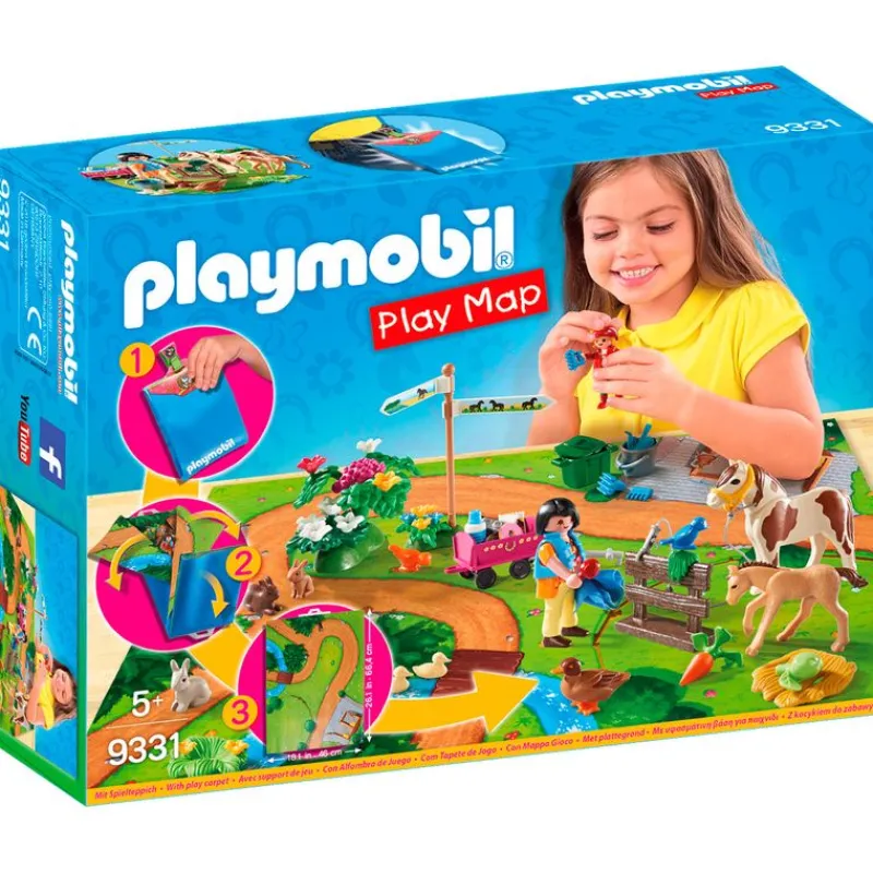 PLAYMOBIL Play Map Paseo con Ponis- Playmobil