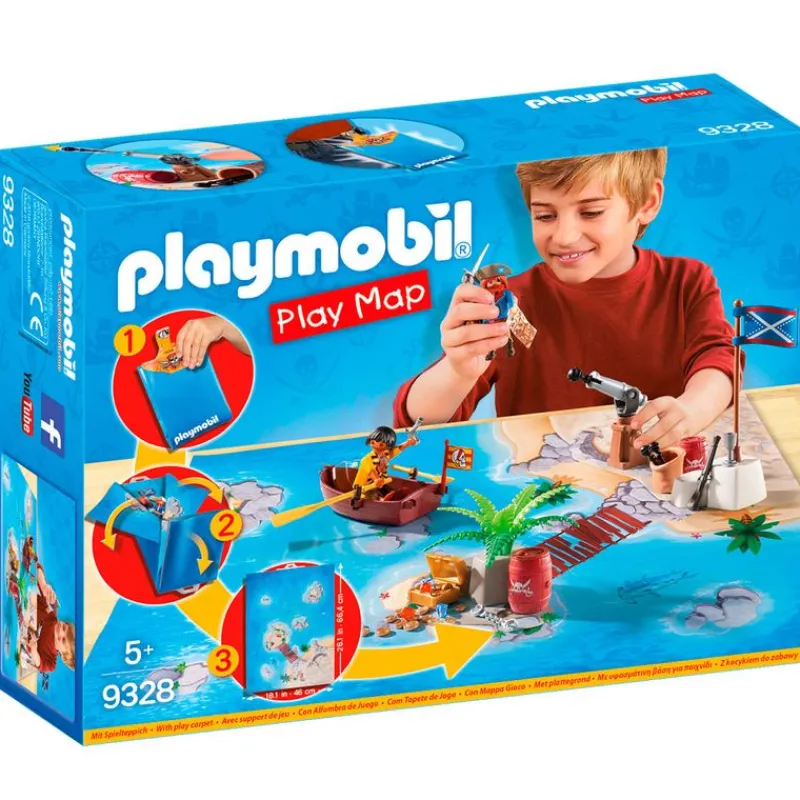 PLAYMOBIL Play Map Piratas- Playmobil