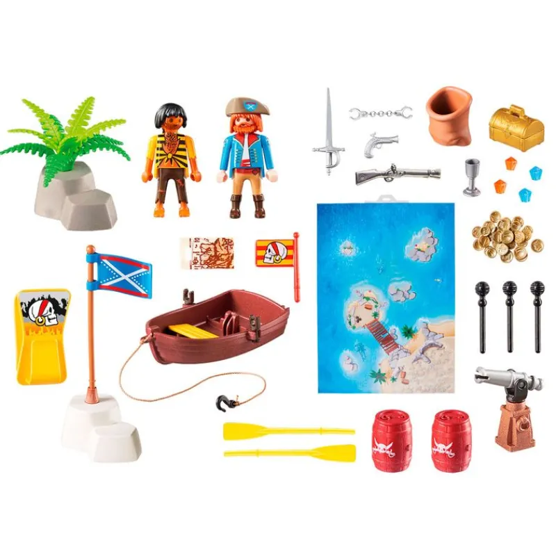 PLAYMOBIL Play Map Piratas- Playmobil