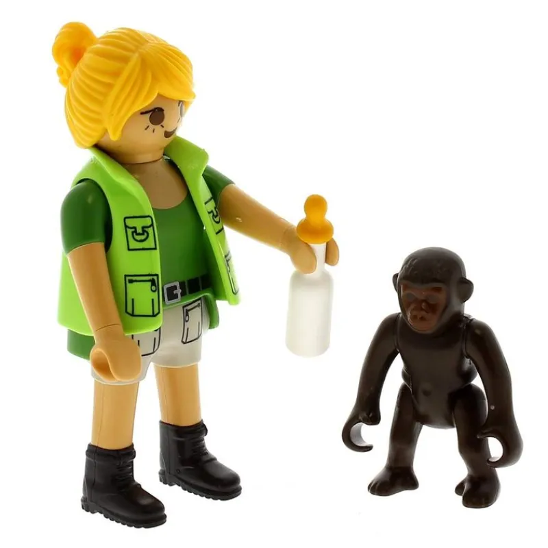 PLAYMOBIL Playmobil|Playmo-Friends Cuidadora con Bebé Gorila