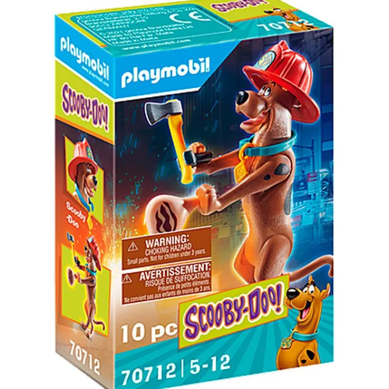 PLAYMOBIL SCOOBY-DOO! Figura Coleccionable Bombero- Halloween|Playmobil