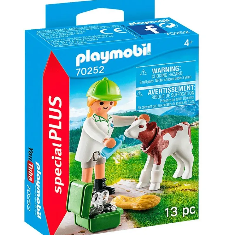 PLAYMOBIL Special Plus Veterinaria con Ternero- Playmobil