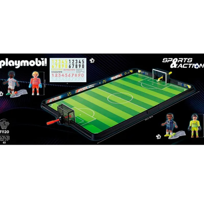 PLAYMOBIL Sports & Action Campo de Fútbol- Playmobil
