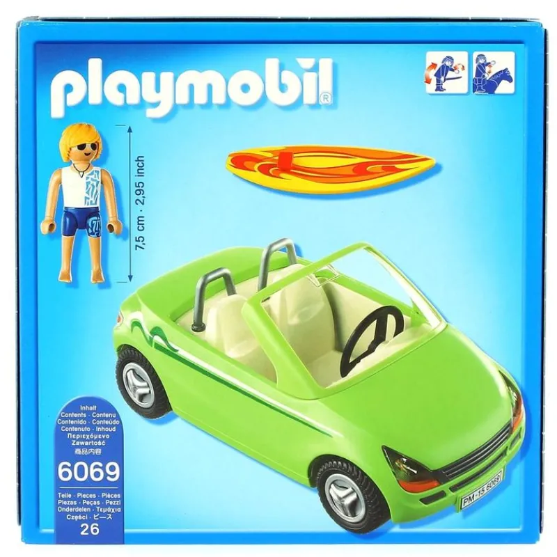 PLAYMOBIL Playmobil|Surfista con Descapotable
