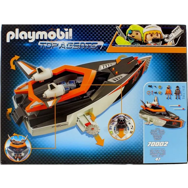 PLAYMOBIL Top Agents SPY TEAM Turbonave- Playmobil