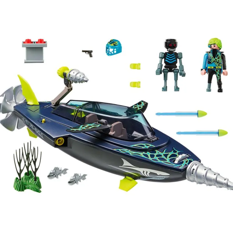 PLAYMOBIL Top Agents TEAM S.H.A.R.K. Perforadora- Playmobil
