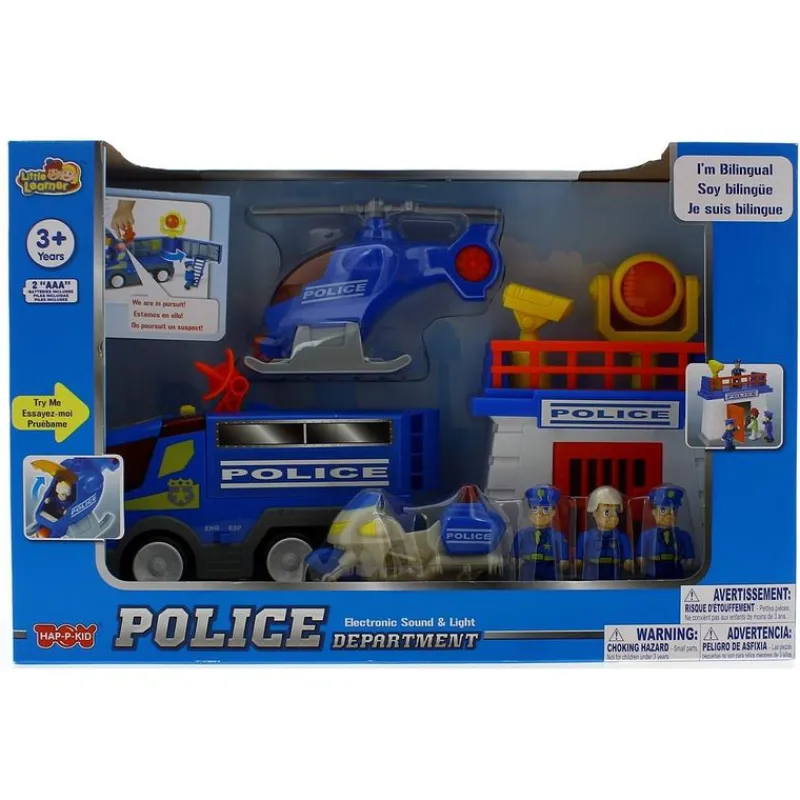 DRIM DISCOUNT Playset Estación de Policía Infantil- Figuras Y Figuras De Acción