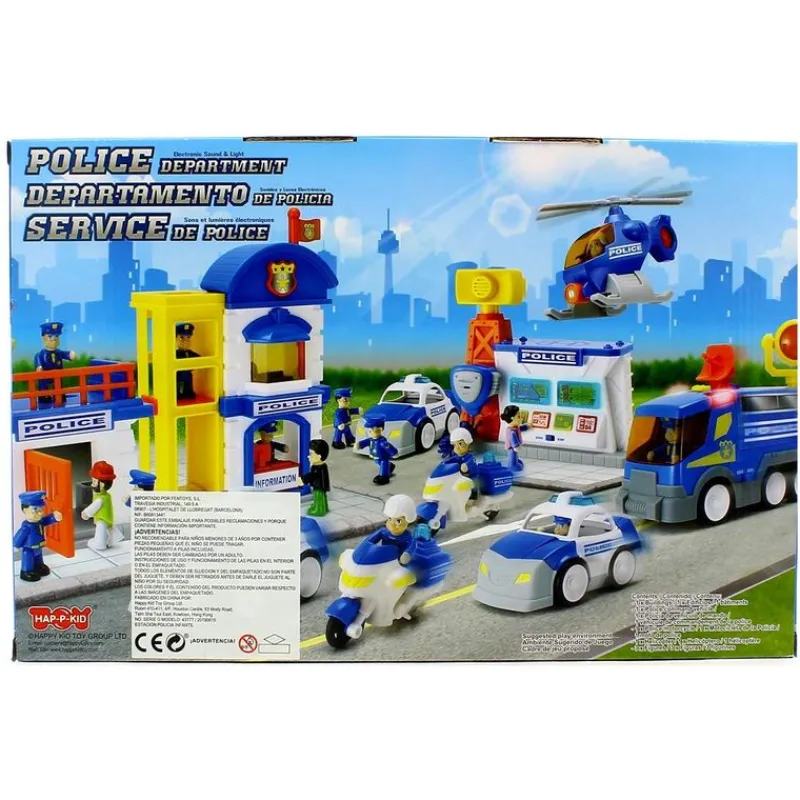 DRIM DISCOUNT Playset Estación de Policía Infantil- Figuras Y Figuras De Acción