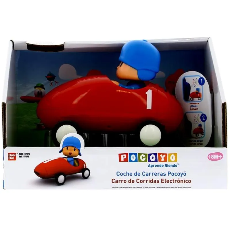 BANDAI Pocoyó Coche de Carreras- Primera Infancia Y Preescolar