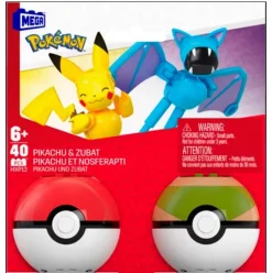 MATTEL Pokémon Construcción Pack 2 Pokéballs Surtido- Puzzles Y Construcciones
