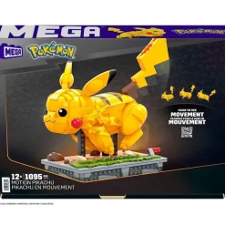 MATTEL Pokémon Construcción Pikachu Figura Coleccionista- Puzzles Y Construcciones