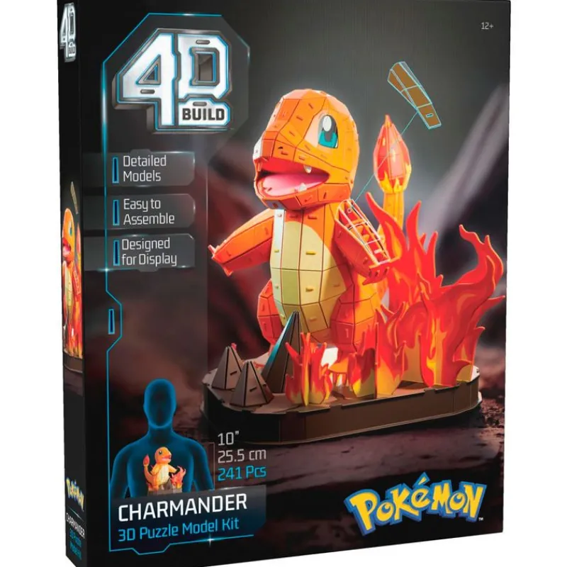 SPIN MASTER Juegos De Construcción|Puzzles Y Construcciones|Pokémon 4D Maqueta Charmander 3D