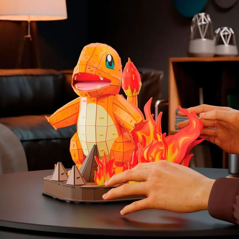 SPIN MASTER Juegos De Construcción|Puzzles Y Construcciones|Pokémon 4D Maqueta Charmander 3D