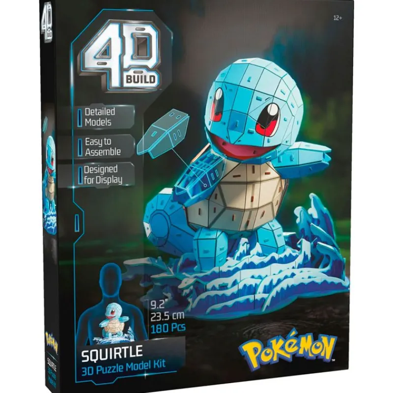SPIN MASTER Juegos De Construcción|Puzzles Y Construcciones|Pokémon 4D Maqueta Squirtle 3D