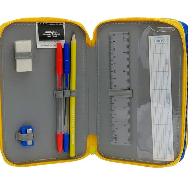 CYP Pokémon Estuche Triple Completo- Escolar
