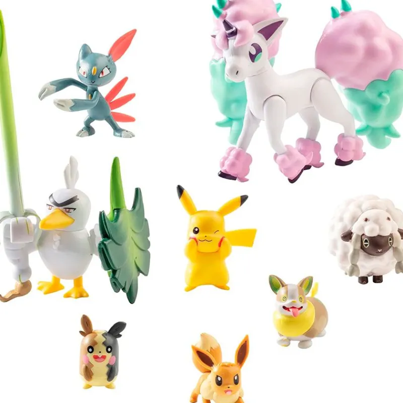 BIZAK Pokémon Pack 8 Figuras Batalla Surtido- Figuras Videojuegos|Figuras Y Figuras De Acción