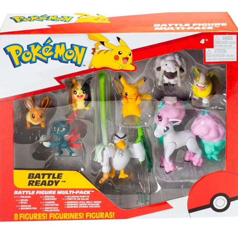 BIZAK Pokémon Pack 8 Figuras Batalla Surtido- Figuras Videojuegos|Figuras Y Figuras De Acción