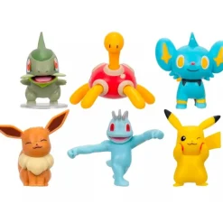 JAZWARES Pokémon Pack 6 Figuras Surtidas- Figuras Y Figuras De Acción