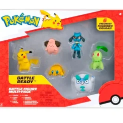 JAZWARES Pokémon Pack 6 Figuras Surtidas- Figuras Y Figuras De Acción