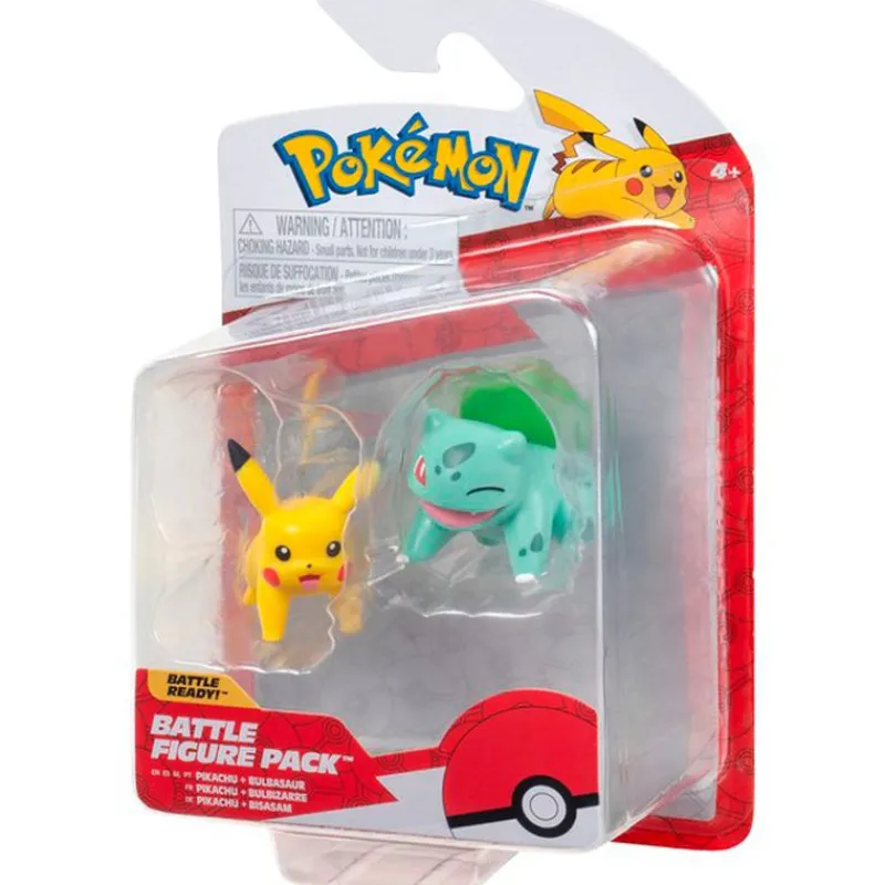 BIZAK Figuras Videojuegos|Figuras Y Figuras De Acción|Pokémon Pack Doble Generación Original Surtido