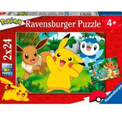 RAVENSBURGER Puzzles Y Construcciones|Pokémon Puzzle 2x24 Piezas