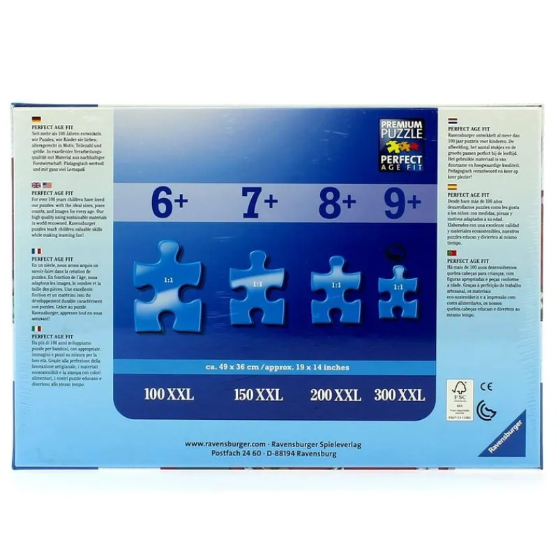 RAVENSBURGER Puzzles Y Construcciones|Pokémon Puzzle XXL de 100 Piezas