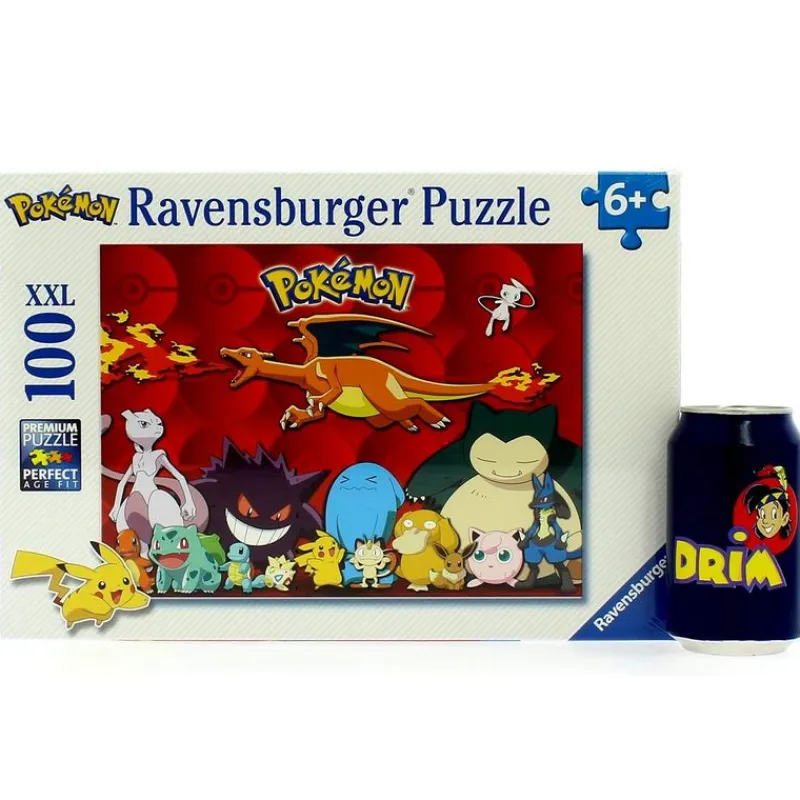 RAVENSBURGER Puzzles Y Construcciones|Pokémon Puzzle XXL de 100 Piezas