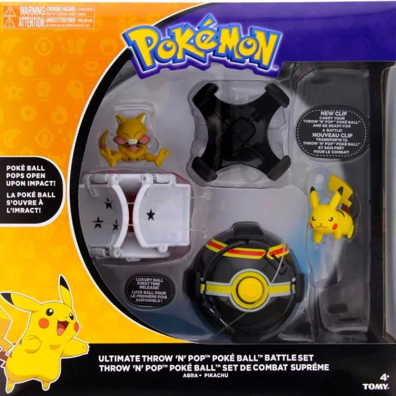 BIZAK Pokémon Throw 'N' Pop Pokeball Pack- Figuras Videojuegos|Figuras Y Figuras De Acción