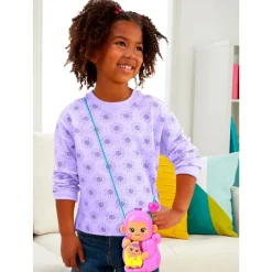 MATTEL Polly Pocket Aventuras en Río Mamá Mono y su Bebé- Muñecas