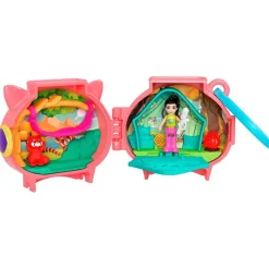 MATTEL Polly Pocket Estuche Panda Rojo- Muñecas