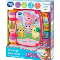 VTECH Primeras Canciones Libro Rosa- Primera Infancia Y Preescolar