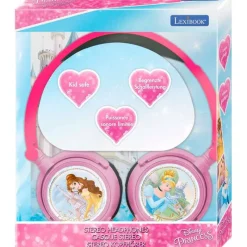 LEXIBOOK Princesas Disney Auriculares Plegables- Electrónicos