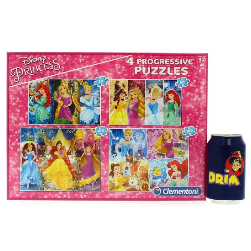 CLEMENTONI Puzzles Y Construcciones|Princesas Disney Conjunto Puzzles Progresivos