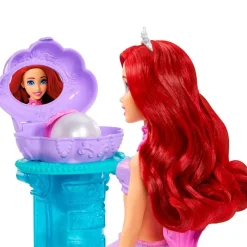 MATTEL Princesas Disney Muñeca Ariel con Tocador- Muñecas